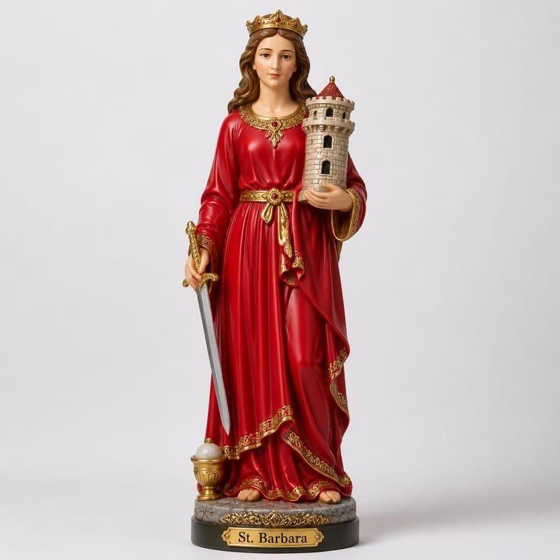 Estatua Santa Bárbara 12"