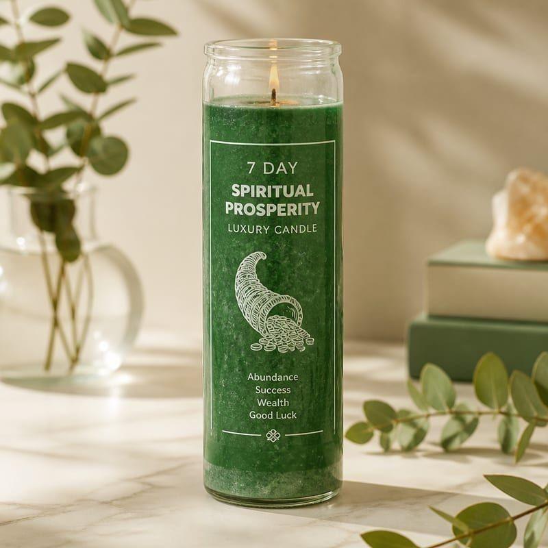 Vela de 7 días verde (prosperidad)